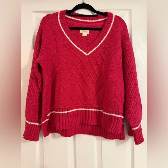Maeve Tilly V-Neck Pullover Sweater - Picture 3 of 5